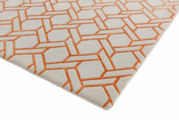 Silverorange Wool Handmade Luxurious Modern ,chequered Geometric Rug For Living Room And Bedroom-120Cm X 170Cm - thumbnail 2