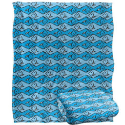 Jq Licensing Silky Patterned Fishing Supersoft Blanket Brown (One Size) - thumbnail 2