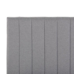 Beliani Bed Fabric Poitiers 180 X 200 Cm (Eu Super King) Light Grey - thumbnail 8