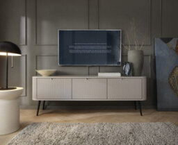 Arte  Luxurious Zova Tv Cabinet H560mm W1680mm D390mm In Cashmere - Opulent Media Centre - thumbnail 4