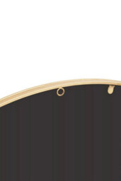 Orsina Descartes Gold Finish Round Wall Mirror - thumbnail 9