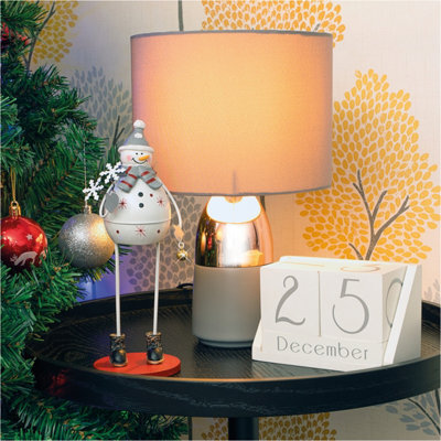 Netagon Home Festive Standing Metal Christmas Decoration- Snowman - image 1