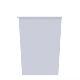 Dover 3 Drawer Desk In White & White Matt (Ready Assembled) - thumbnail 2