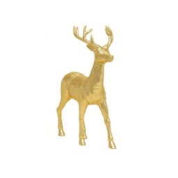 "Christmas Decoration - Gold Reindeer Ornament 17"""