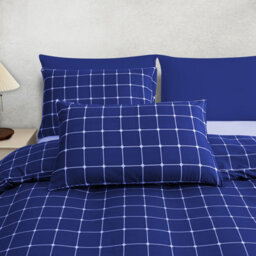 Lazzaro Premium Microfiber Reversible Single Duvet Cover Set Ultrasoft Bedding - thumbnail 6