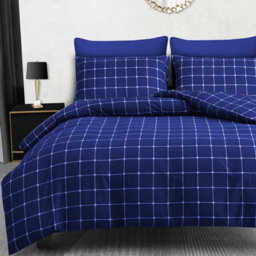 Lazzaro Premium Microfiber Reversible Single Duvet Cover Set Ultrasoft Bedding - thumbnail 3
