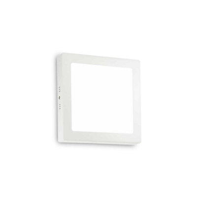 Ideal Lux Universal Integrated Led 22Cm Square Semi Flush Light White 1950Lm 4000K