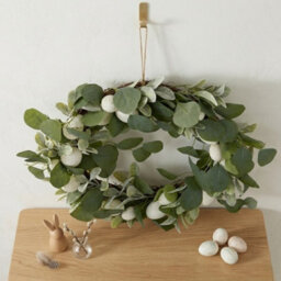Garden Greatness Spring Eucalyptus Speckled Egg Wreath - thumbnail 2