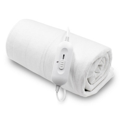 Purus King Size Electric Blanket Soft Fleece Fitted Bed Underblanket 3 Setting Heat Control - image 1