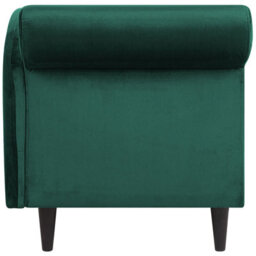 Beliani Left-Hand Chaise Longue Luiro Velvet Emerald Green With Storage - thumbnail 7