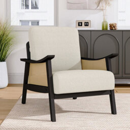 Darphe Mid Century Rattan Armchair For Home - thumbnail 1