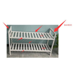 Urbn-Living Urbnliving 2 Tier Bamboo Shoe Rack Stackable Multi Level Shoe Storage Hallway Organiser Set Of 1 - thumbnail 5