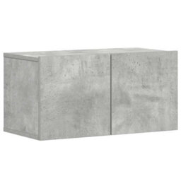 Berkfield Sturdy 5 Piece Tv Cabinet Set Concrete Grey Engineered Wood - thumbnail 4