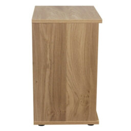 Urbn-Living Urbnliving Height 49Cm 2 Drawer Wooden Bedroom Bedside Cabinet Colour Oak Carcass And Oak Drawers No Handle Nightstand - thumbnail 4