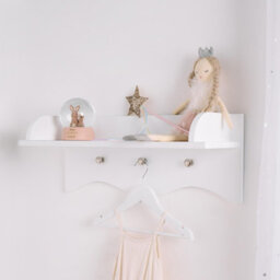 OHS Kids Wall Shelf Hanger Hooks Decorative Organiser Shelving Bedroom Storage Rack - thumbnail 1