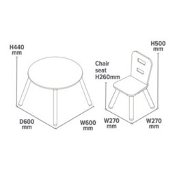 Liberty House Toys Kids Round Table And Chair Set - thumbnail 7