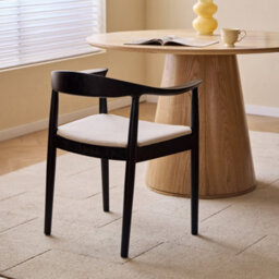 Nordlys Set Of 2 Scandinavian Dining Room Chairs In Solid Wood And Beige Fabric Scandinavian Dining Room - thumbnail 8