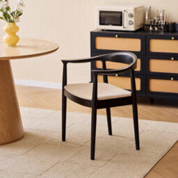 Nordlys Set Of 2 Scandinavian Dining Room Chairs In Solid Wood And Beige Fabric Scandinavian Dining Room - thumbnail 5