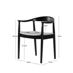 Nordlys Set Of 2 Scandinavian Dining Room Chairs In Solid Wood And Beige Fabric Scandinavian Dining Room - thumbnail 6