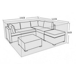 Signature Weave Savannah Corner Sofa Table Furniture Set Cover 230 X 165 X 80 Cm - thumbnail 1