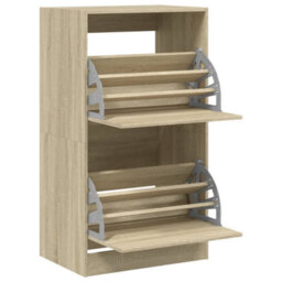 Walplus Shoe Cabinet With 2 Flip-Drawers Sonoma Oak 60X42X108 Cm - thumbnail 5