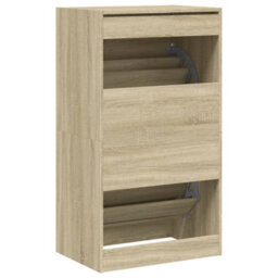 Walplus Shoe Cabinet With 2 Flip-Drawers Sonoma Oak 60X42X108 Cm - thumbnail 8