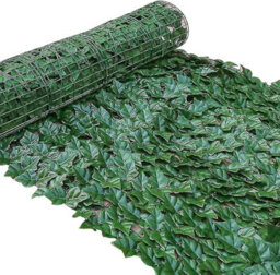 UETIAN Faux Ivy Leaves Hedge On Roll Artificial Screening Green Ivy Leaf Panels Privacy Wall Garden Fence Outdoor Decoration (1Mx3M) - thumbnail 7