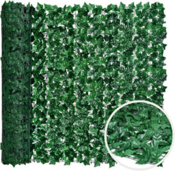 UETIAN Faux Ivy Leaves Hedge On Roll Artificial Screening Green Ivy Leaf Panels Privacy Wall Garden Fence Outdoor Decoration (1Mx3M) - thumbnail 3