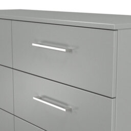 Gloucester 6 Drawer Midi Chest Of Drawers In Dusk Grey (Ready Assembled) - thumbnail 5