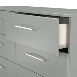 Gloucester 6 Drawer Midi Chest Of Drawers In Dusk Grey (Ready Assembled) - thumbnail 6