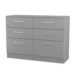 Gloucester 6 Drawer Midi Chest Of Drawers In Dusk Grey (Ready Assembled) - thumbnail 4