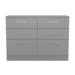 Gloucester 6 Drawer Midi Chest Of Drawers In Dusk Grey (Ready Assembled) - thumbnail 2