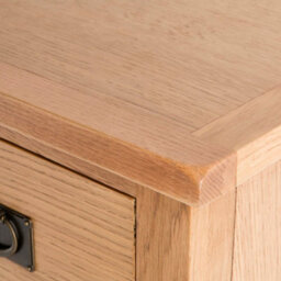 Surrey Oak 5 Drawer Tallboy Chest Fully Assembled - By Roseland Furniture - thumbnail 7