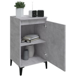 Berkfield Modern Bedside Cabinets 2 Pcs Concrete Grey 40X35X70 Cm Engineered Wood - thumbnail 4