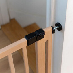 Safetots Wooden Elegance Gate, Natural, 95Cm - 103Cm, Pressure Fit Safety Gate, 73Cm Extra Wide Doorway, Easy Installation - thumbnail 9