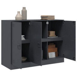 Vidaxl Sideboard Anthracite 99X39X73 Cm Steel - thumbnail 5
