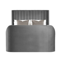 Oakham Hickory Dark Grey Tv Ottoman Storage Bed -  Superking (180Cm) (150Cm) - thumbnail 5