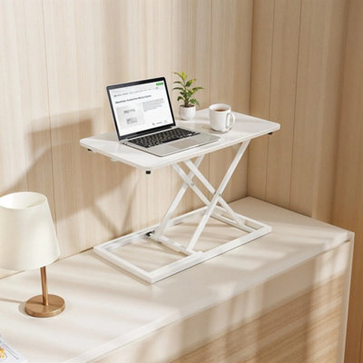 White Standing Desk Converter Sit Stand Desk - image 1