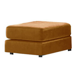 Furnishings For Less UK Ella Plush Velvet Foam Filled Gold Footstool Sofa Accessory