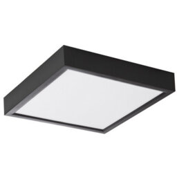 Luminosa Lighting Luminosa Puccy Flush Ceiling Light Black Led Dimmable 3000K - thumbnail 1