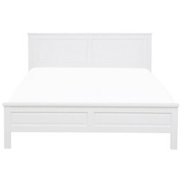 Beliani Bed Pine Wood Olivet 180 X 200 Cm (Eu Super King) White - thumbnail 4