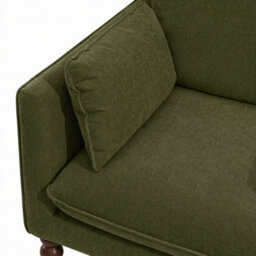 Furniturebox Uk Monroe Green Chenille Fabric Armchair - thumbnail 4
