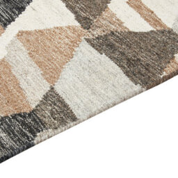 Wyld And Coco Kilim Rug Multicolour Wool & Cotton Boho Patchwork 80 X 150 Cm Tassels - thumbnail 3
