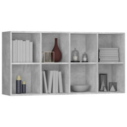 Vidaxl Book Cabinet/sideboard Concrete Grey 66X30X130 Cm Engineered Wood - thumbnail 7