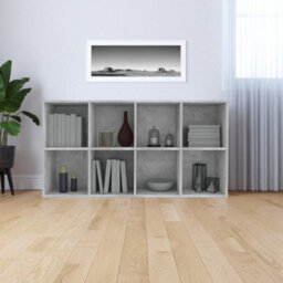 Vidaxl Book Cabinet/sideboard Concrete Grey 66X30X130 Cm Engineered Wood - thumbnail 6