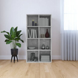 Vidaxl Book Cabinet/sideboard Concrete Grey 66X30X130 Cm Engineered Wood - thumbnail 1