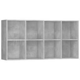 Vidaxl Book Cabinet/sideboard Concrete Grey 66X30X130 Cm Engineered Wood - thumbnail 8