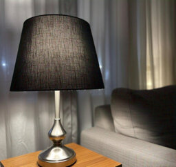 "9"" Black Velvet Dual Purpose Lampshade Elegant Drum Shade For Ceiling Or Table Lamp (Multi Sizes & Colours)" - thumbnail 6