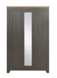Birlea Highgate 3 Door Wardrobe With Mirror - thumbnail 5