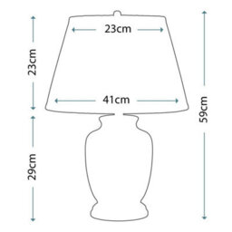 Luminosa Lighting Elstead Morris 1 Light Small Table Lamp Black, Gold, E27 - thumbnail 2